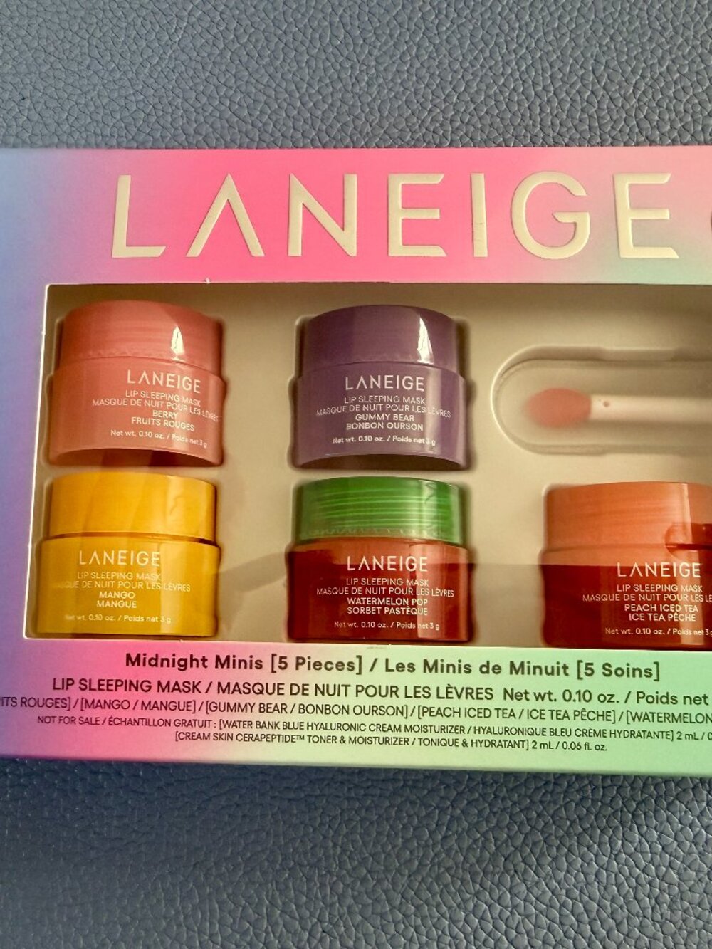LANEIGE Midnight Minis 5pc Lip Sleeping Mask Set Limited Edition NIB